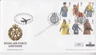 GB ROYAL MAIL FDC COVER 2008 RAF UNIFORMS TALLENTS FLOWN BRIZE NORTON - CALGARY