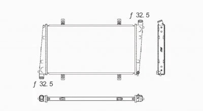 Radiador para 00-04 Volvo S-40/V-40 linha única VO3010111 8602117-7 - Imagem 2 de 4