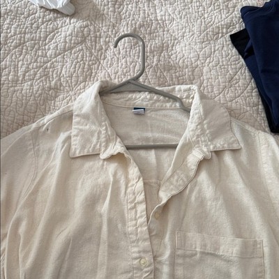 Old Navy Beige Linen Dress