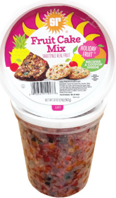 SR Holiday 'Fruit' Cake Mix Sweetened Real Fruit 907 gr USA