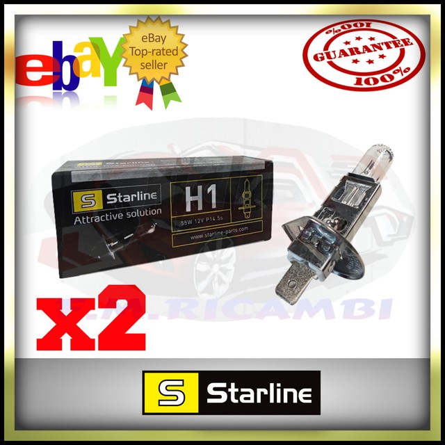 10 PEZZI LAMPADINE H7 12V 55W LAMPADE AUTO STARLINE