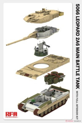 1: 35 German Leopard 2A6 Main Battle Tank (Fully Built In