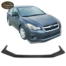 Fits 12-14 Subaru Impreza IKON V6 Style Front Bumper Lip Spoiler Unpainted - PU