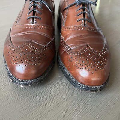 Dexter Classic Burgundy Leather Wingtip Oxfords Dress Shoes  display picture 1