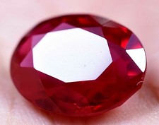 Natural 11.00 CT Deep Red Painite GGL Certified Oval Cut Treated Gemstone