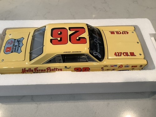JUNIOR JOHNSON AUTOGRAPHED 1965 URL GALAXIE 500 HOLLY FARMS DIECAST W/COA & CARD - Picture 22 of 23