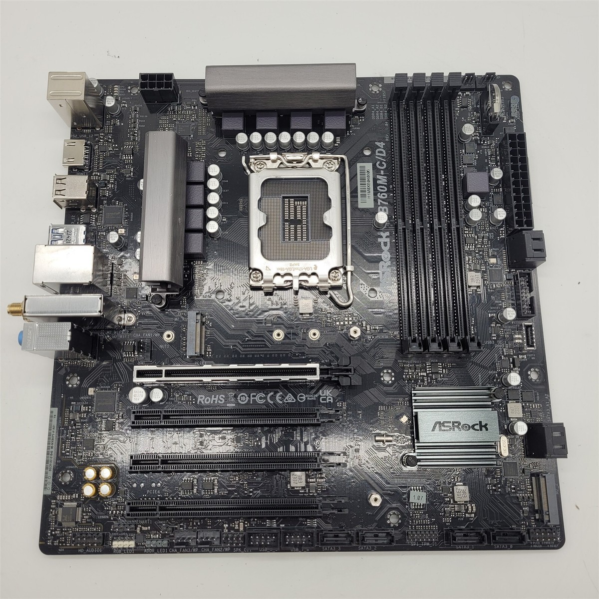 ASRock B760M-C/D4 LGA 1700 Intel B760 SATA 6Gb/s Micro ATX