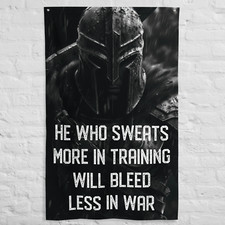 Custom Gym Flag - Workout Motivation - Gym Tapestry - Weightlifting Decor