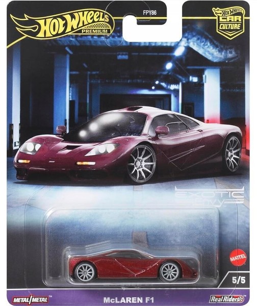 Hot Wheels Premium Car Culture Exotic Envy Mclaren F1 HKC77-image