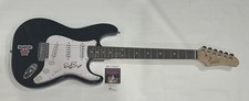 DAVE STEWART SIGNED BLACK ELECTRIC GUITAR EURYTHMICS JSA COA