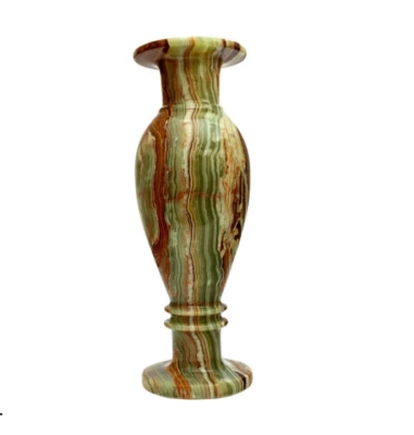 Large Decorative Multi Green Onyx Flower Vase 100 Natural Stone