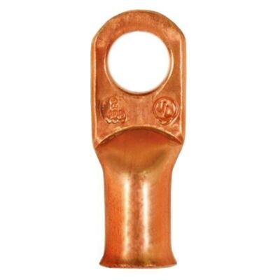 K4 Positive/Negative 5/16'' Copper Stud Terminal For 2 Gauge Cable Wire