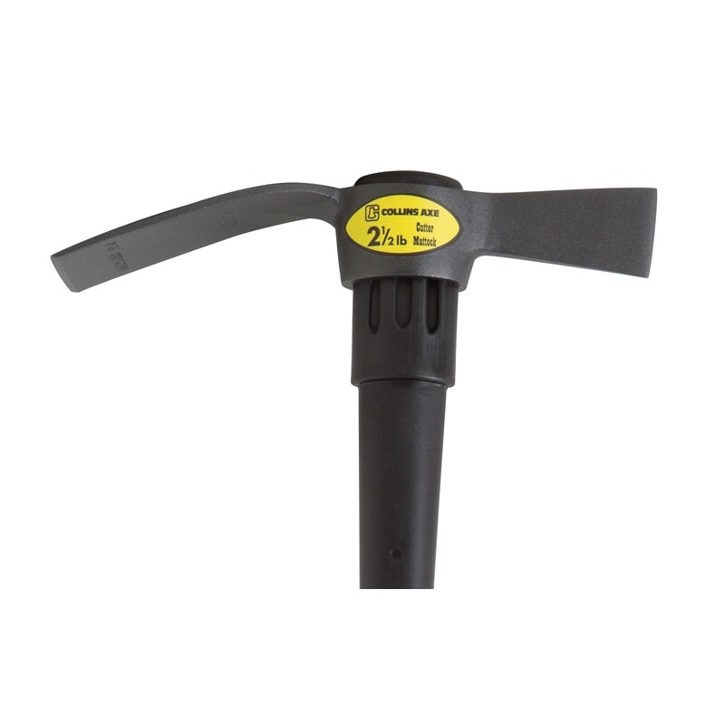Collins TH-2.5FD-C Mattock 2.5 lb Cutter 36" Fiberglass Handle Black/Yellow