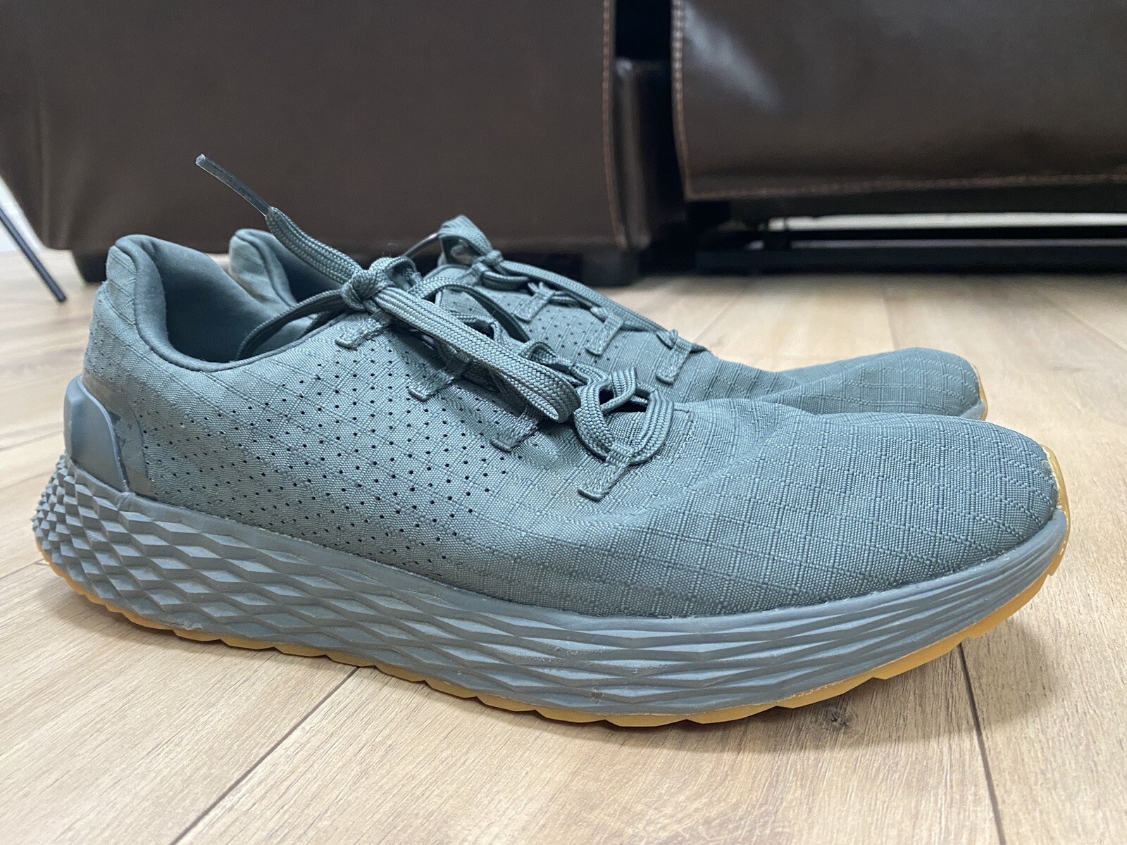 NOBULL Ripstop Runner Grey Gum Running Shoes Men’s Si… Gem