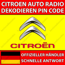 ✅CITROEN RADIO DEKODIEREN PIN CODE AIRCROSS BERLINGO C1 C3 C4 C5 JUMPER PICASSO✅