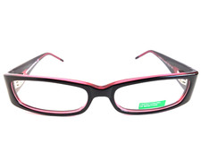 UNITED COLORS OF BENETTON 177-03 Black Pink 52-15-130 Women  s Eyeglasses Frame