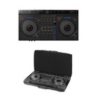 Set of AlphaTheta DDJ-GRV6 4-Channel DJ Controller + Case