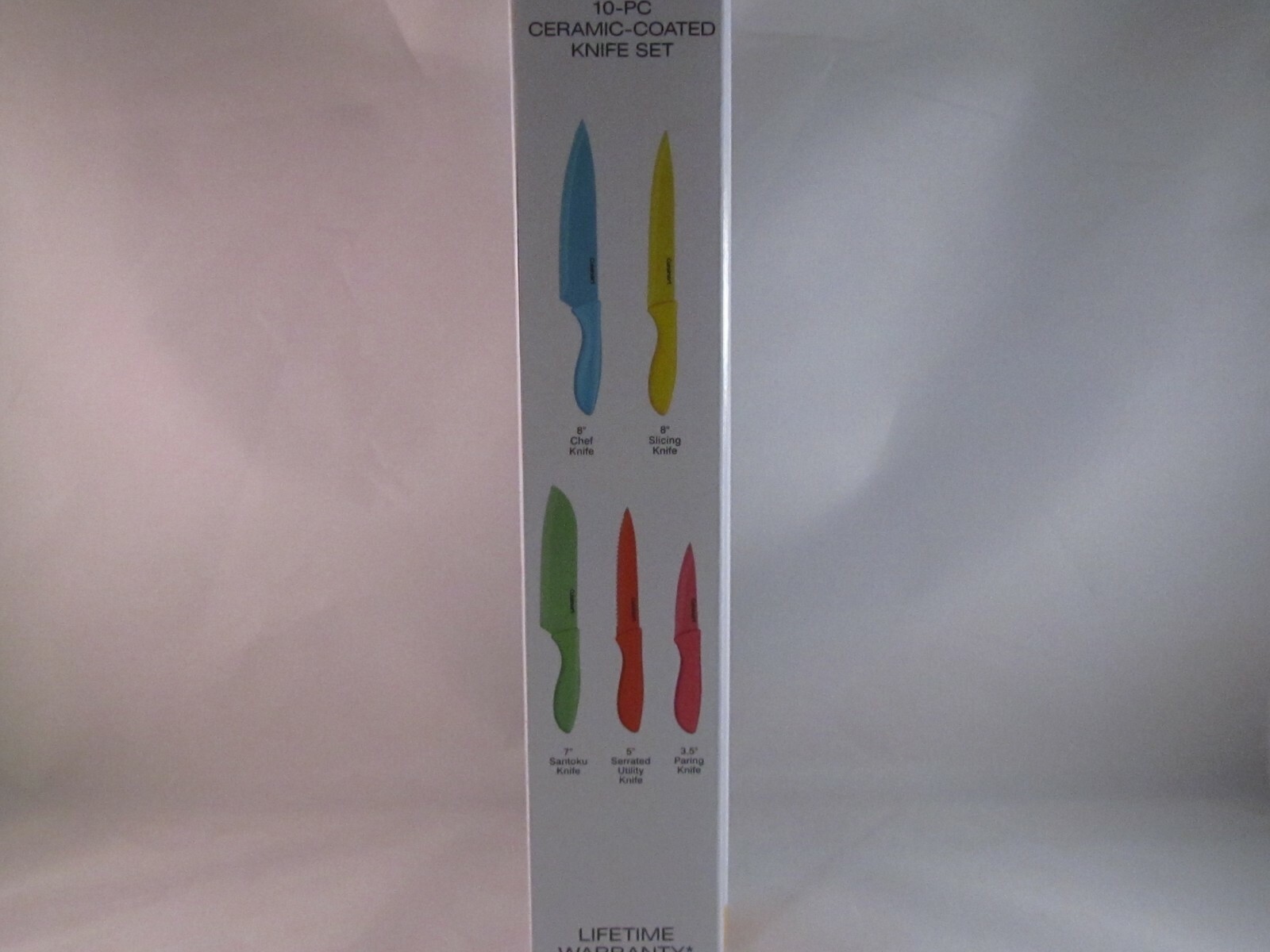 Cuisinart Advantage 10 Piece Ceramic Coated Knife Set w/ Blade Guards