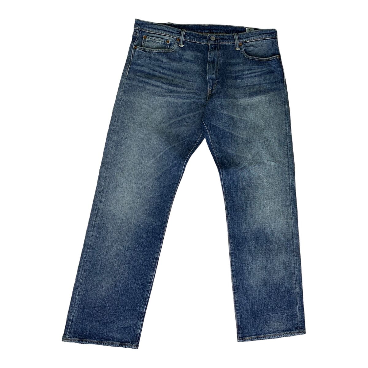 Levi's 504 Straight Blue Jeans Men's Size 38x32 White Oak Levi's 504 Straight Blue Jeans Men's Size 38x32 White Oak