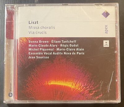 Liszt-Missa Choralis-Via Crucis-CD-2011-EU Import-Apex-Erato-New & Sealed