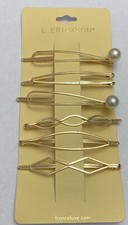 New L. Erickson Beautiful 6-PACK Hair Clips R1