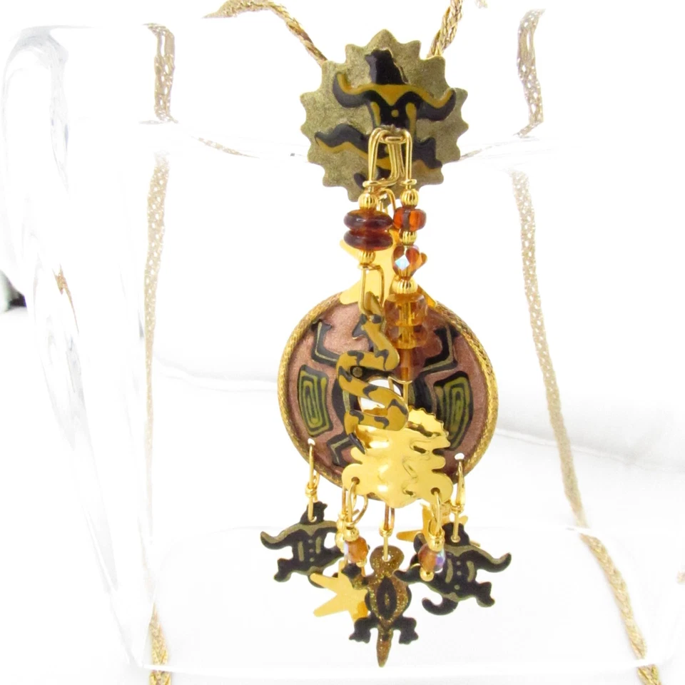 Colgante Lunch At The Ritz Azteca con Collar Monet Tono Dorado Joyería para Mujer Foto 3 de 4