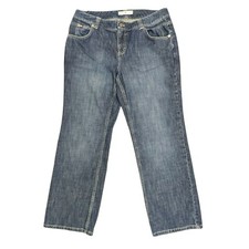 Tommy Hilfiger Woman Blue Jeans Size 12/31 Straight Inseam 31" High-Rise Flap