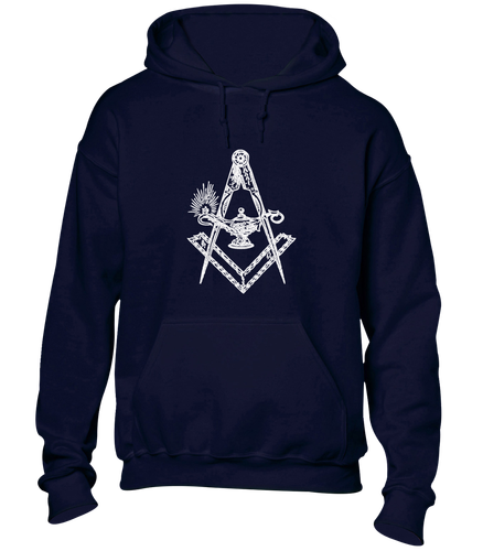 ANCIENT SQUARE AND COMPASS HOODY HOODIE RETRO STONE MASON ILLUMINATI EYE TOP - Picture 22 of 24