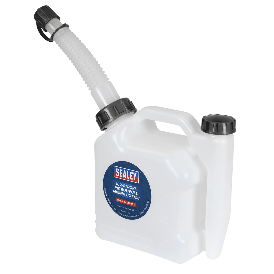Sealey 2Stroke Fuel Mixing Bottle Easily Visible Oil & Fuel 1L Various