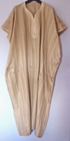 Mens Traditional Djellaba / Robe Cream 74 Wide X 54 Long Mens Traditional Djellaba / Robe Cream 74 Wide X 54 Long