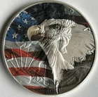Patriotic Bald American Silver Eagle 1oz .999 Limited Edition Silver Dollar Coin