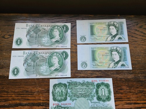 old pound notes x 6