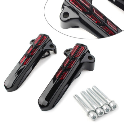 Front Lower Fitk Leg Cover Smoke Light Fit Harley FLHT FLHX FLHR ElectraRoad