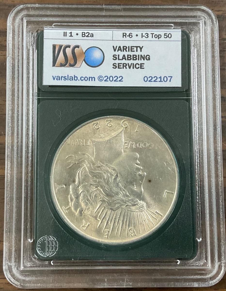 あー様　　20000 1922 PEACE Silver DOLLAR - VAM 2E2, Die Break Wing, R-6, Top