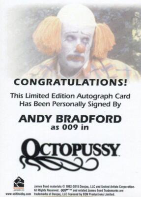 James Bond Archives Spectre Andy Bradford as 009 Autograph Card | eBay