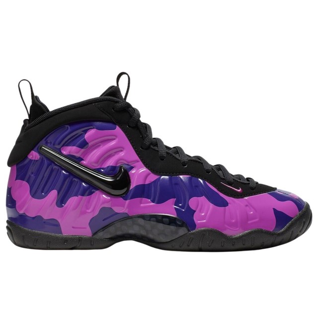Nike Little Posite Pro Camo Big Kids 644792-012 Black Purple Shoes Size 6.5 for sale online | eBay