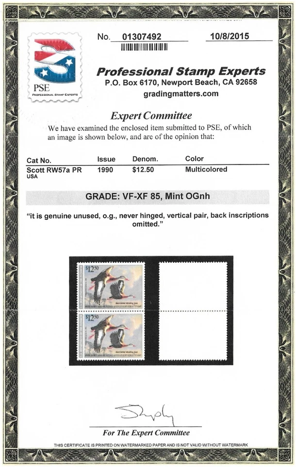 RW57a ERROR pair - Missing back inscription - Image 3 of 3