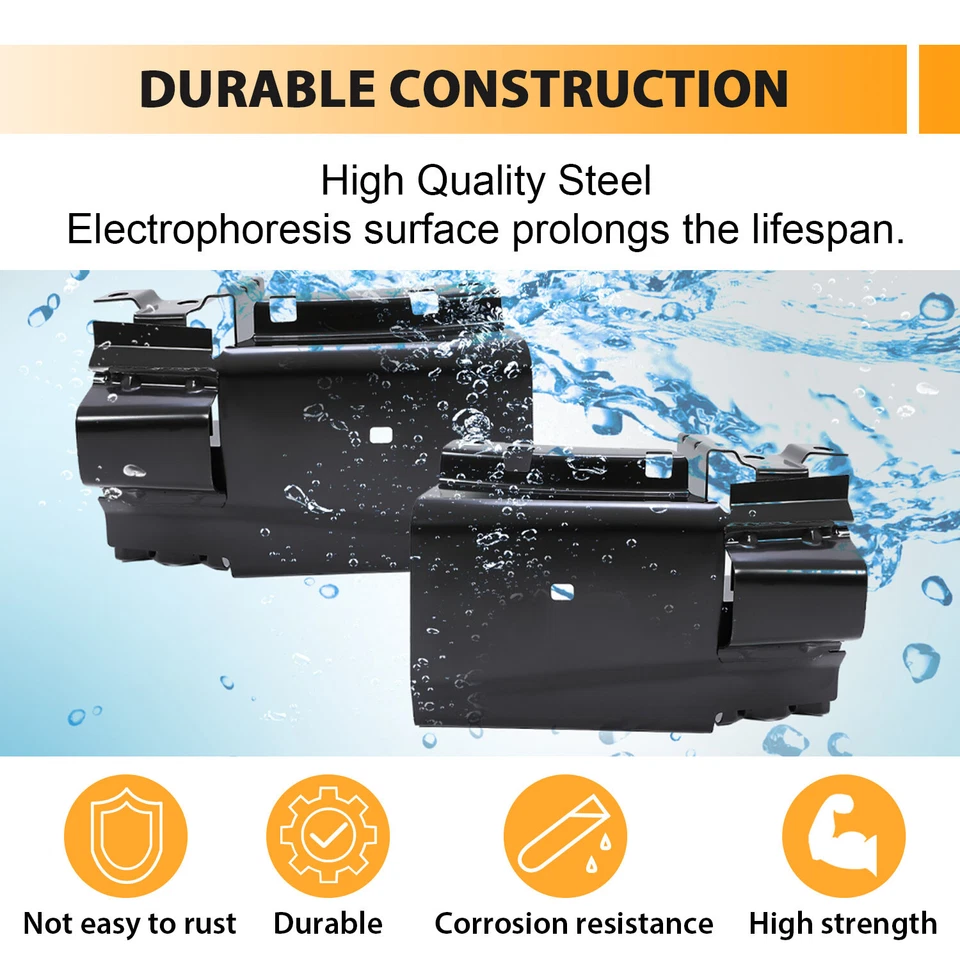 Suporte de para-choque de aço dianteiro esquerdo direito para 2003-25 21 Chevrolet Express 2500 3500 - Imagem 4 de 4