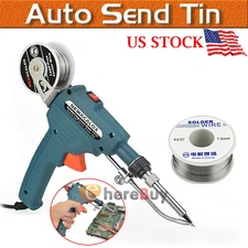 Soldering Iron Electric Gun Adjustable Temperature 60W Welding Solder Wire Kit