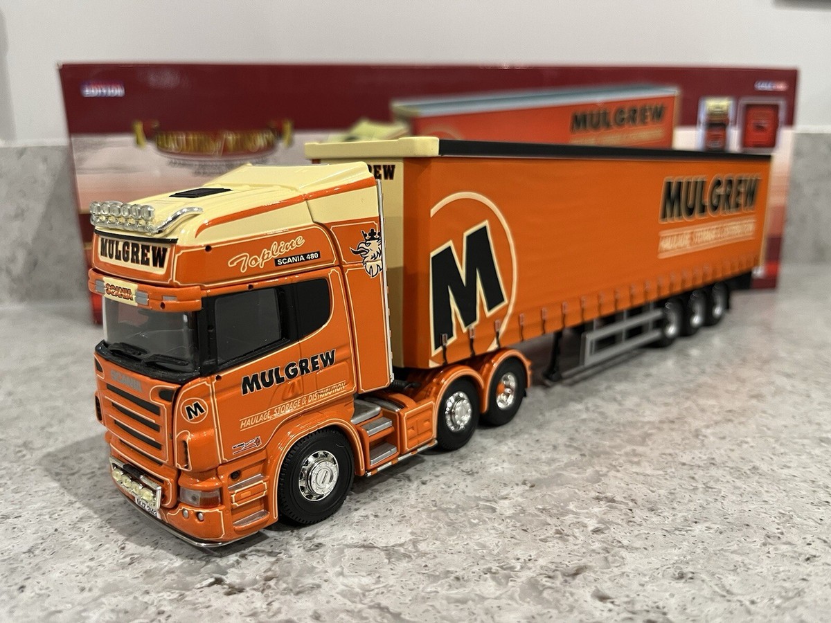 Corgi - Scania R w/Curtainside Trailer - Mulgrew - CC13740 - 1:50