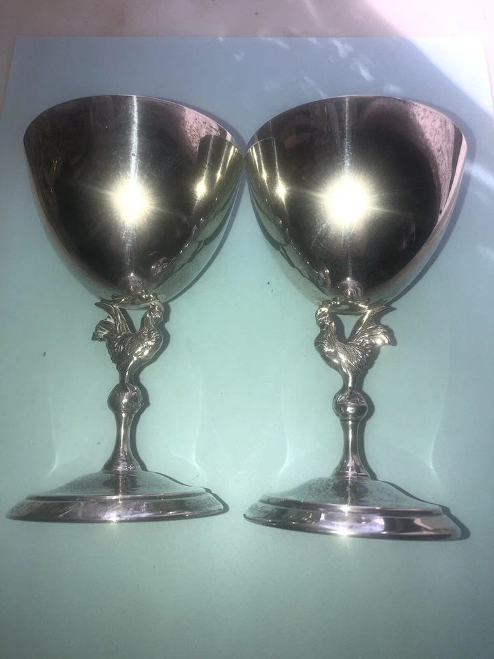 Tazas de cóctel americanas de mediados de siglo REED & BARTON X-55 de plata esterlina 1950-1959 Foto 3 de 4