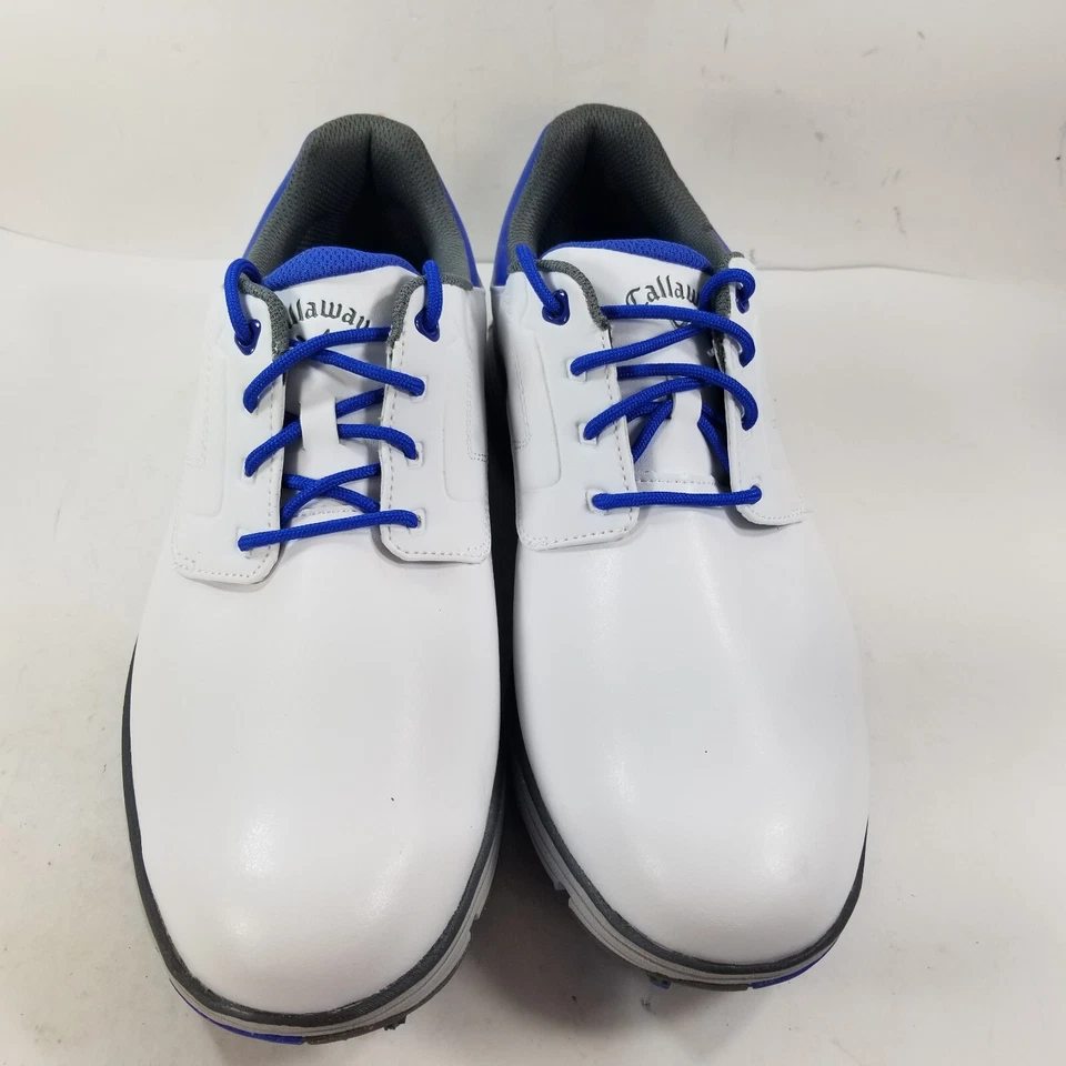 Zapatos de golf Callaway La Jolla LTD blancos picos para hombre 10,5, CG205WB Foto 2 de 4