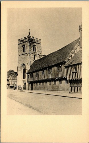 Grammar School Stratford-on-Avon Great Britain & Ireland Vintage Postcard JJ - Picture 1 of 2