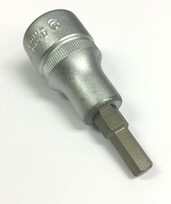 Hazet 986-6 Screwdriver Socket 12 Drive 6mm Length 60mm. Germany Hazet 986-6 Screwdriver Socket 12 Drive 6mm Length 60mm. Germany