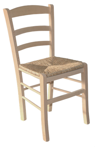 Sedia paesana legno grezzo paglia casa pizzeria ristorante ROBUSTA MADE INTALY - Foto 1 di 6