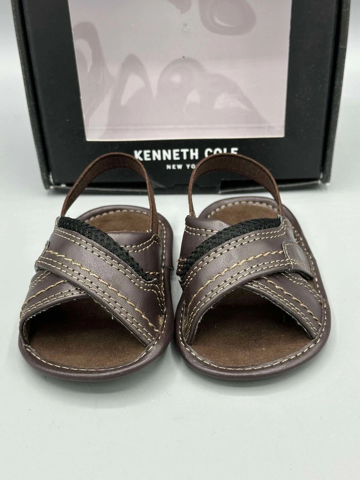 Sandalias Kenneth Cole Bebé Hoja Malla Marrón Talla 3 Bebés (6-9 Meses) Foto 2 de 4