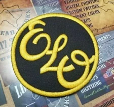 EMBROIDERED ELO ROCK BAND ROUND PATCH 2 (Please Read Ad)