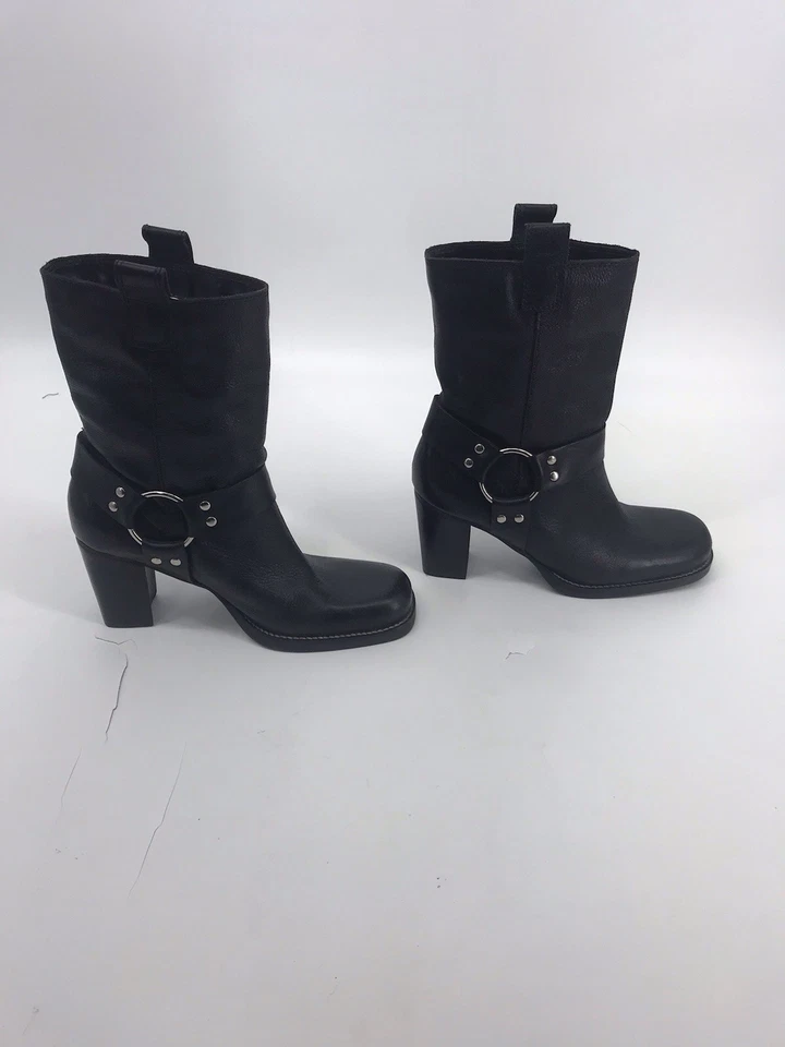 Botas negras de tacón medio pantorrilla MIA usadas para mujer talla 7,5 usadas en excelente estado Foto 3 de 4