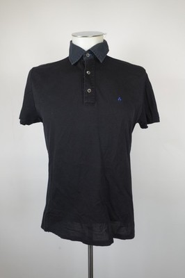 Peuterey Herren Poloshirt M Baumwolle Vintage Kurzarm Italien Weiß