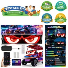 Programmable RGB LED Eyes for Cars - Animated, Voice-Controlled Windshield Decor